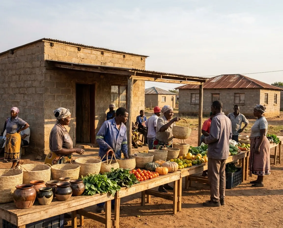 Community-run enterprise in a village adjacent to the Greater Kruger