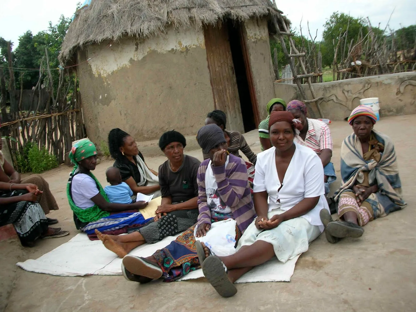Women of a community savings group meeting together in Tzaneen, Limpopo, near the Greater Kruger